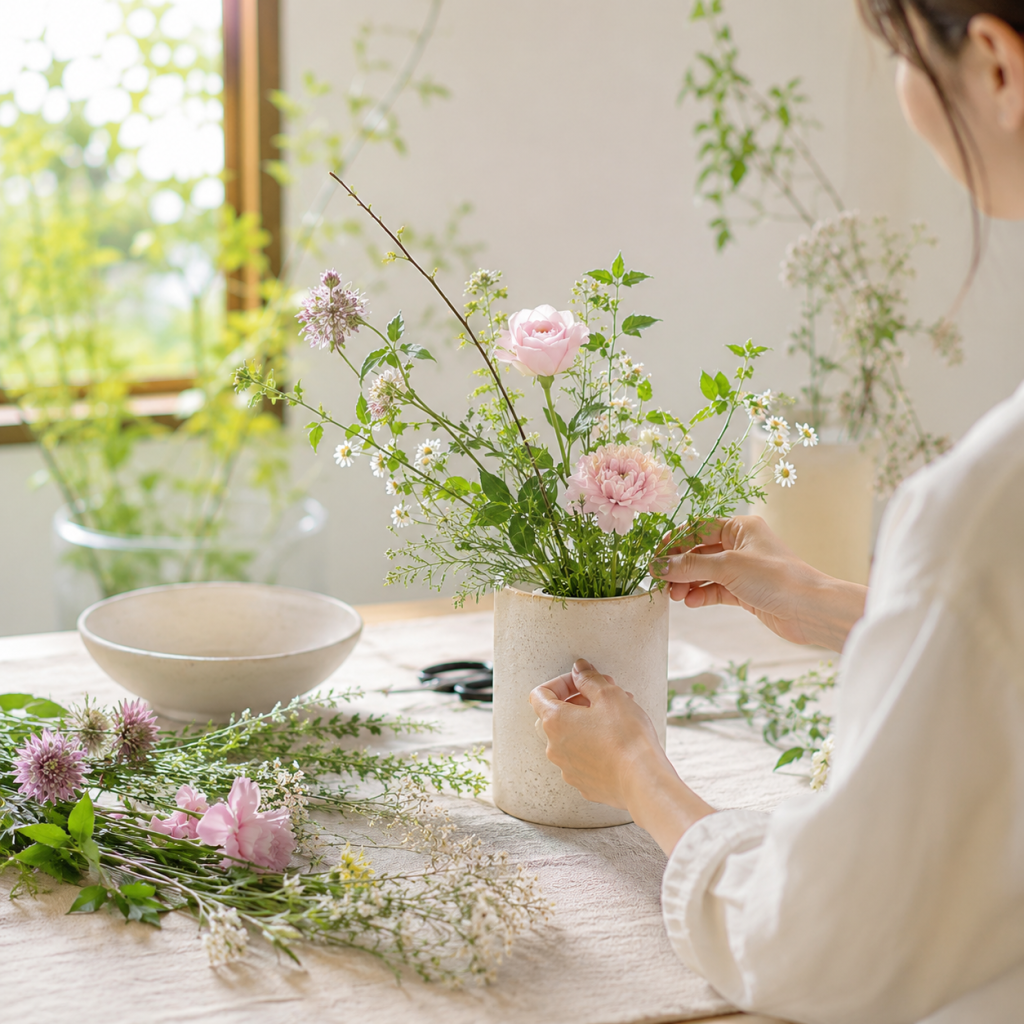 花に触れる初心者レッスン